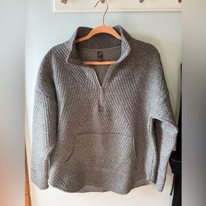 GAP Gray Zip Up Sweater